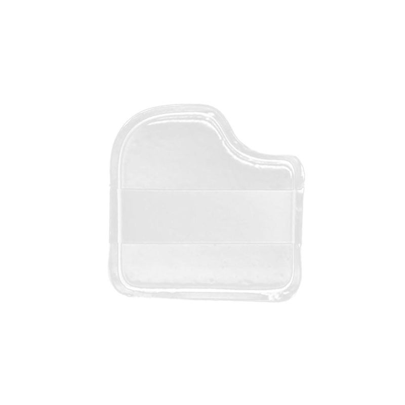 Transparent jelly-like powder puff, doesn't absorb much powder, bouncy and prevents makeup from cakeing, ultra-soft silicone makeup tool thumb puff